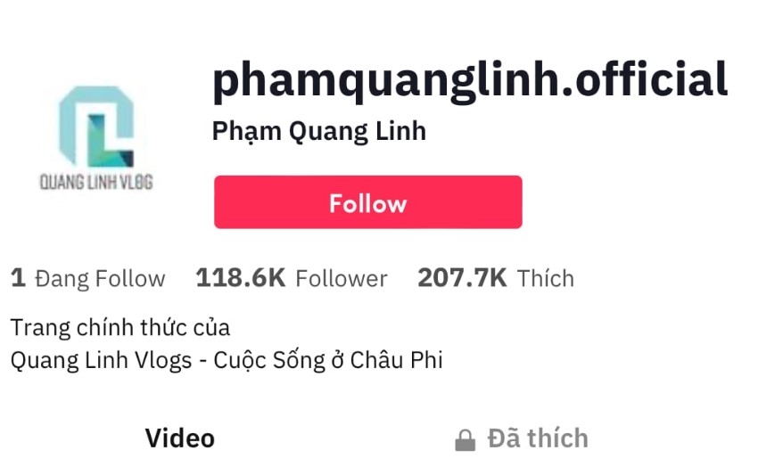 Vừa lập kênh TikTok, Quang Linh Vlogs gia nhập hội ‘chỉ follow mình Thùy Tiên’