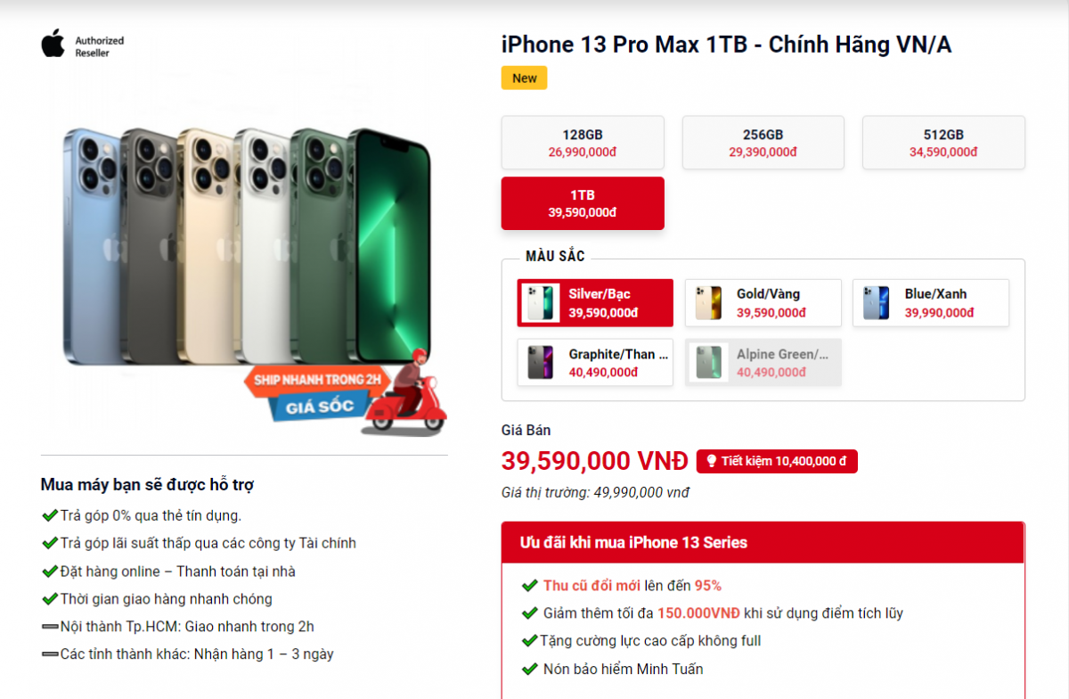 iPhone 13 Pro Max giảm giá cực mạnh, dọn đường cho thế hệ tiếp theo