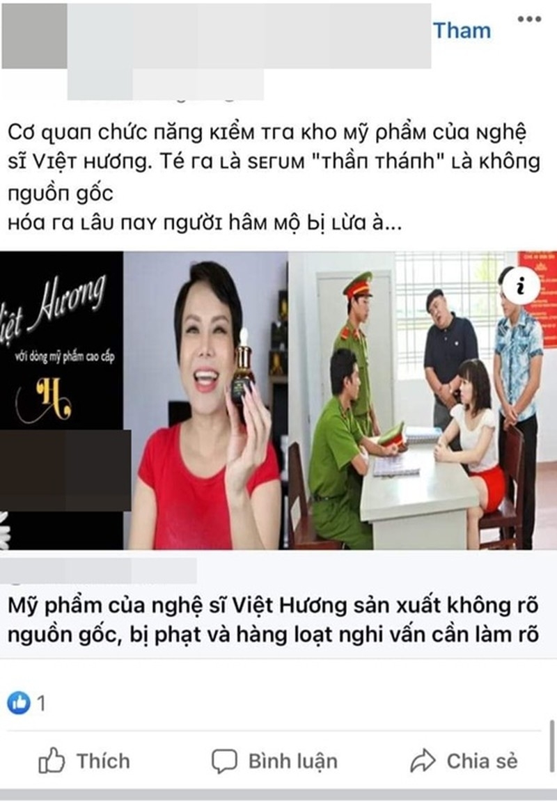 Bị đồn kinh doanh hàng rởm, Việt Hương lên tiếng nhờ pháp luật can thiệp