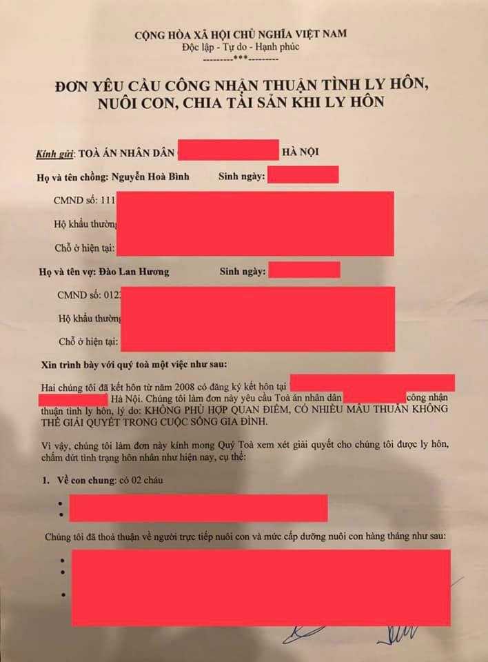 Shark Bình công bố đơn đồng thuận ly hôn, khẳng định hôn nhân đã chấm dứt từ trước