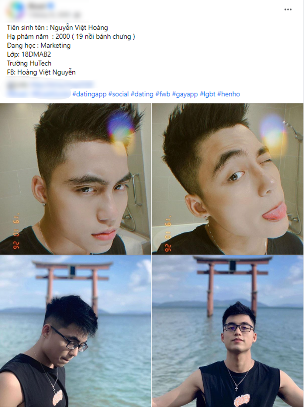 MONO - em trai Sơn Tùng MTP lên tiếng về tin đồn xuất hiện trên ứng dụng hẹn hò đồng giới