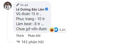 Lên sân khấu với vai trò ca sĩ, Lê Dương Bảo Lâm nói 'đi hát chưa hòa được vốn'