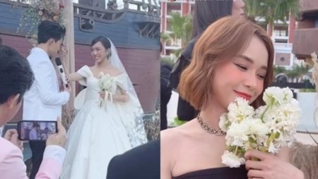 Mỹ nhân Việt may mắn bắt được hoa cưới của Diệu Nhi – Anh Tú