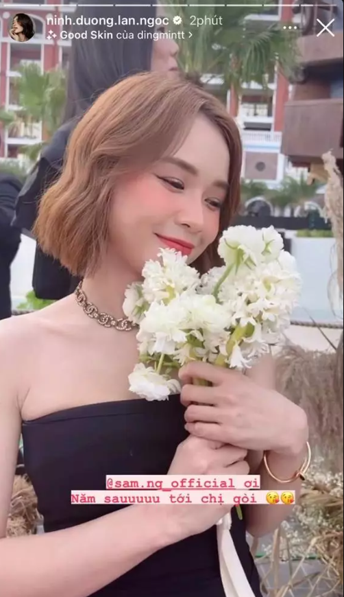 Mỹ nhân Việt may mắn bắt được hoa cưới của Diệu Nhi – Anh Tú
