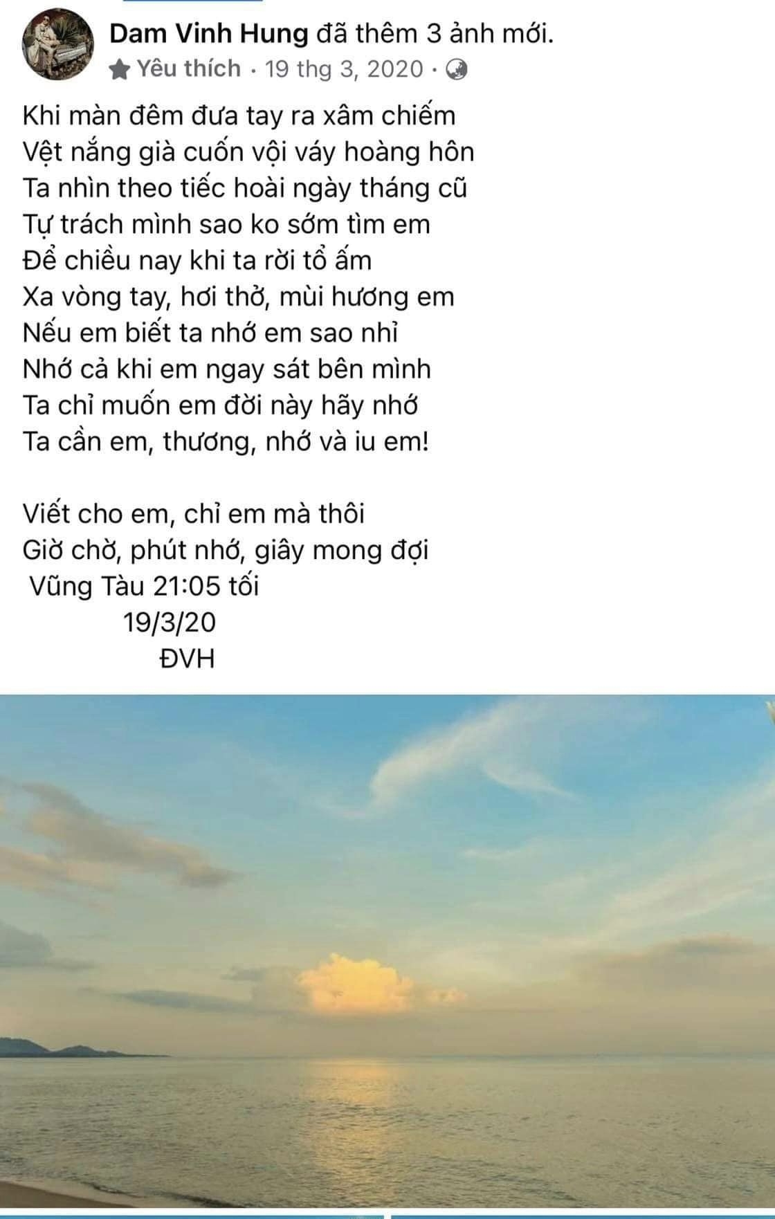 Đàm Vĩnh Hưng chia sẻ kỷ niệm cũ và bài thơ tặng con cách đây 2 năm