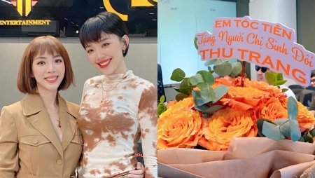 Tóc Tiên bất ngờ tặng hoa và nhận Thu Trang là 'người chị sinh đôi'