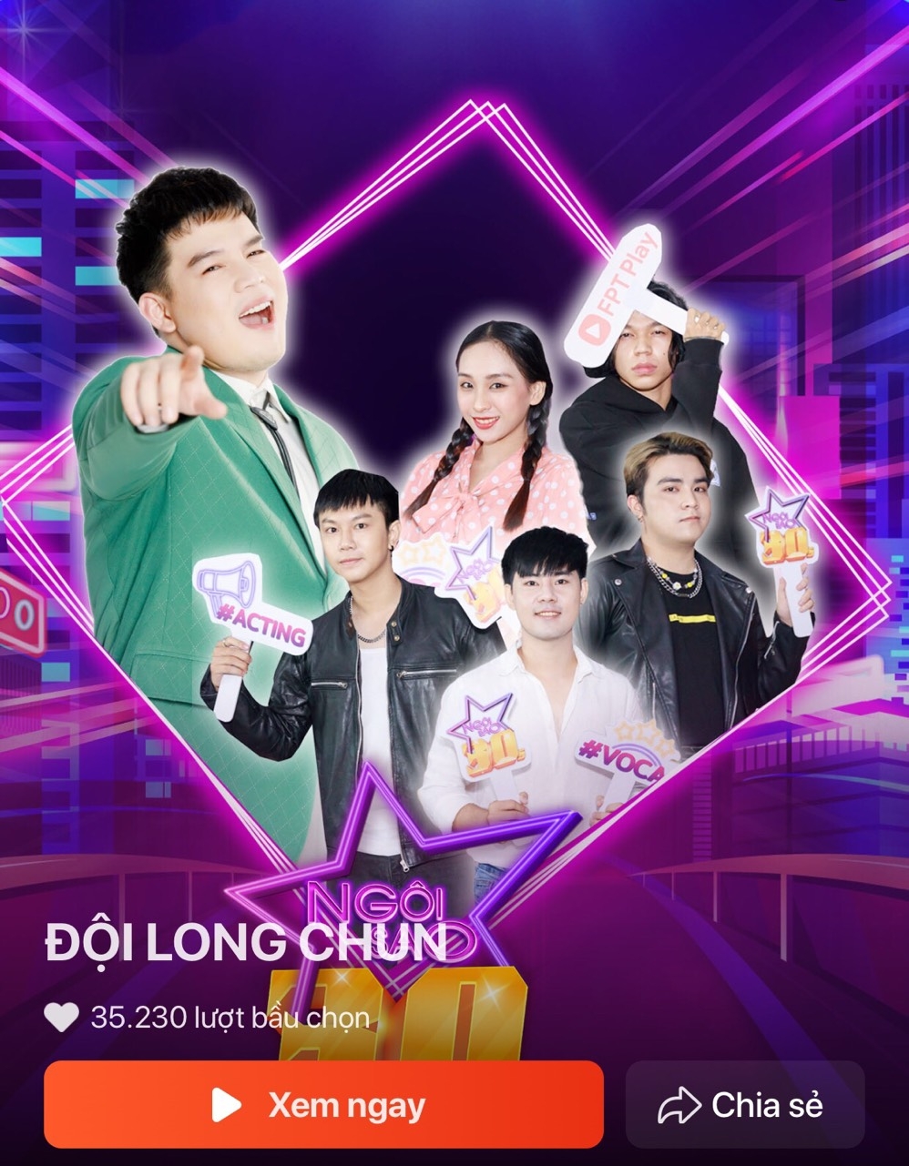 Đội Long Chun dẫn đầu lượt bầu chọn ‘Ngôi sao 30s’, ‘mentor tập sự’ Hồ Quang Hiếu liệu có đang bị lép vế?
