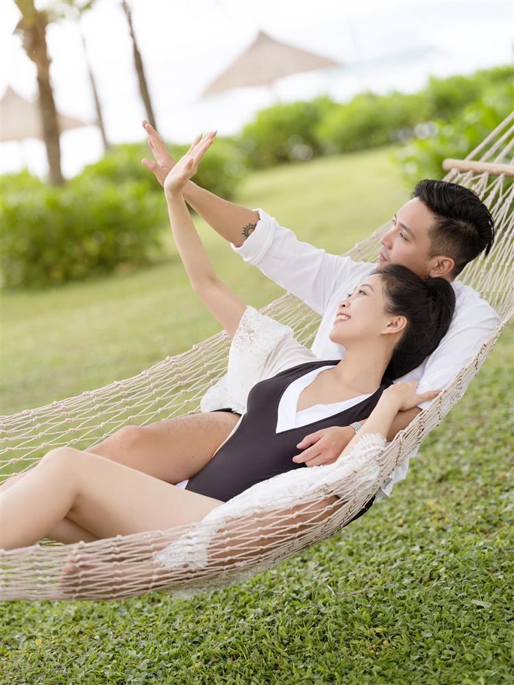 Liêu Hà Trinh mùi mẫn bên chồng trong không gian nghỉ dưỡng sang trọng