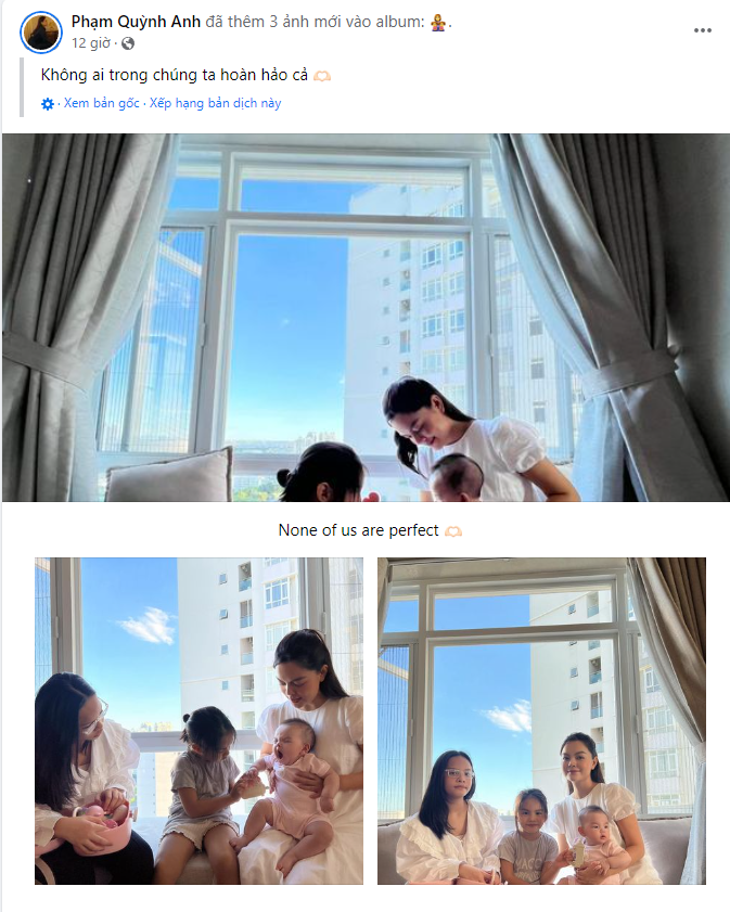 Phạm Quỳnh Anh khoe khoảnh khắc vui vẻ của 4 mẹ con, dân mạng chú ý ngoại hình