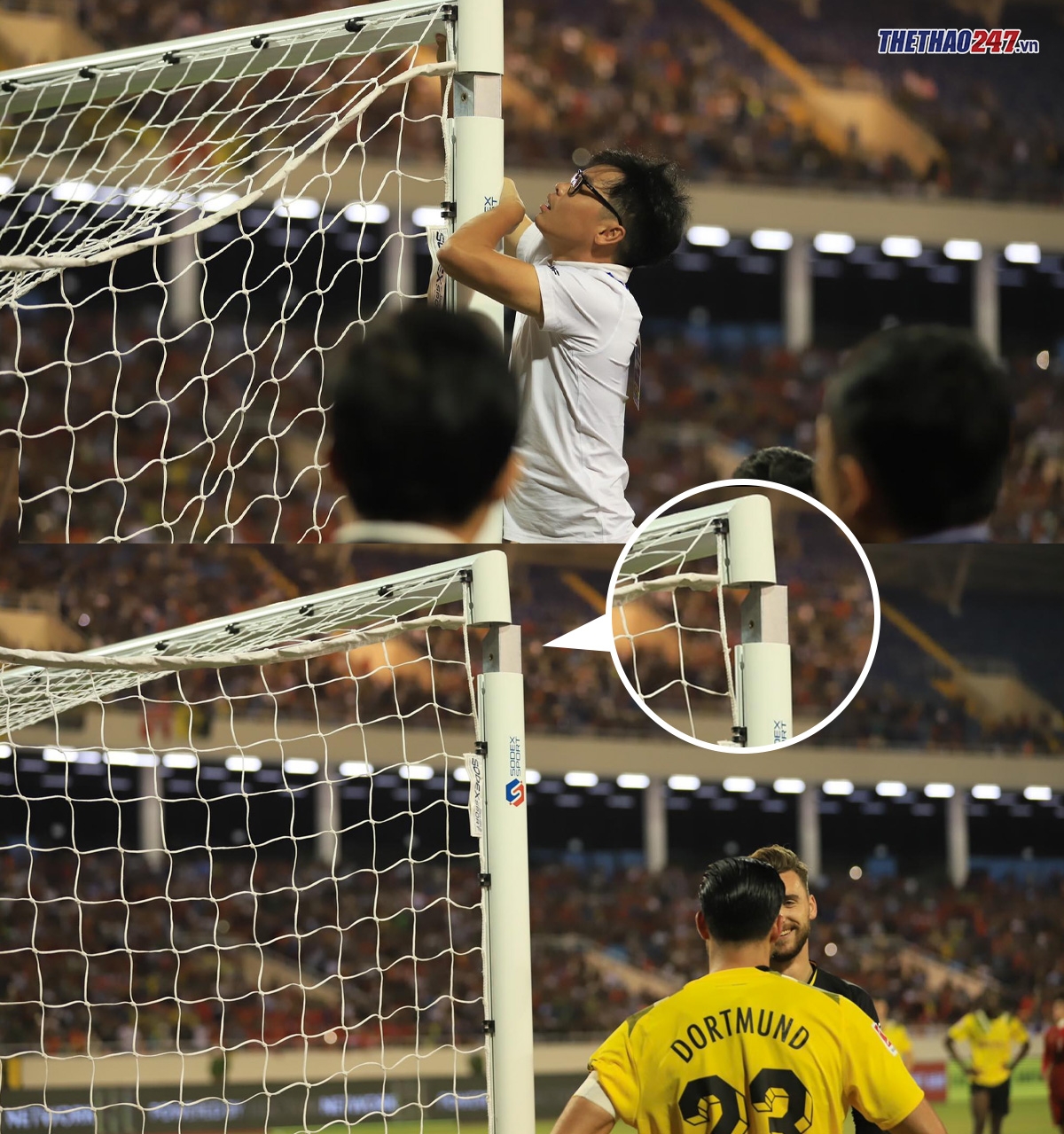 Sự cố hi hữu trong trận cầu lịch sử của ĐT Việt Nam trước Dortmund