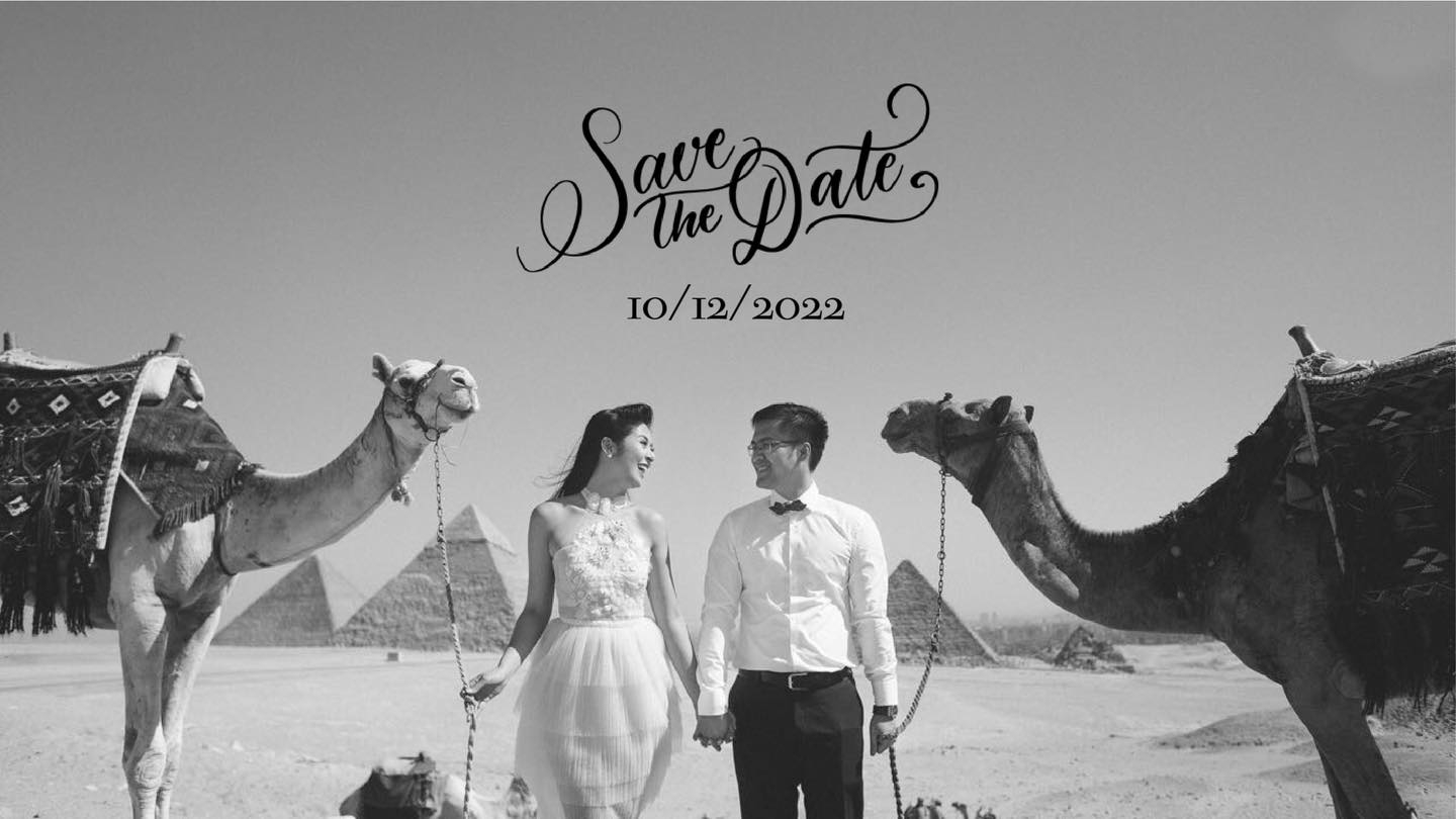 Hoa hậu Ngọc Hân khoe ảnh cưới chụp cách đây 5 năm tại Ai Cập cùng ông xã