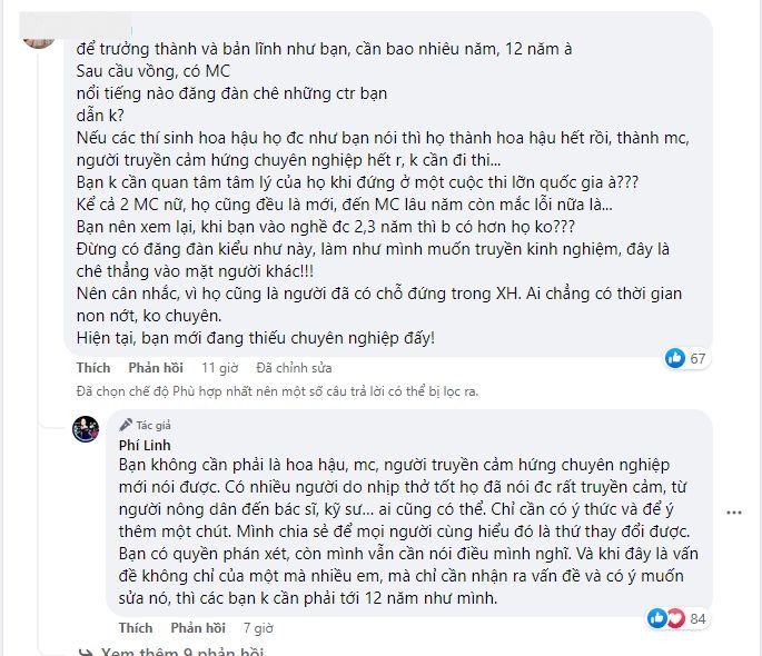 MC Phí Linh nhận xét thẳng thắn về giọng của đồng nghiệp dẫn đêm chung kết Hoa hậu Việt Nam 2022