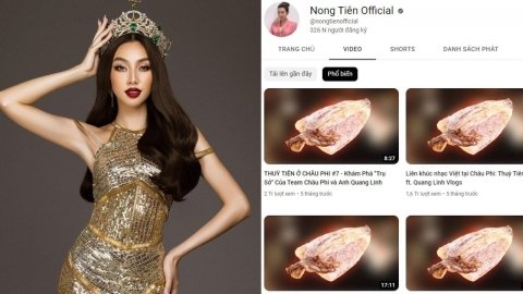 Kênh Youtube của Hoa hậu Thùy Tiên gây bất ngờ khi toàn ‘khô mực’
