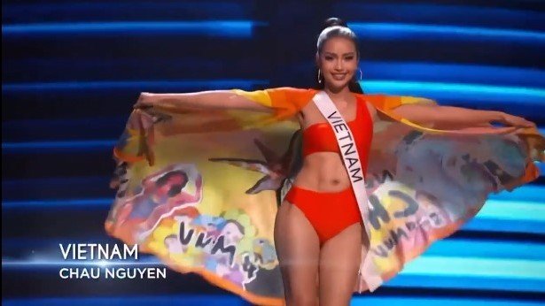 Ngọc Châu khoe cơ bụng nóng bỏng tại bán kết Miss Universe 2022