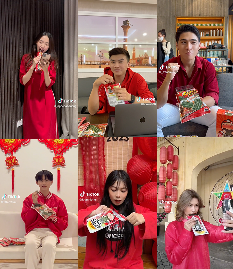 Độc lạ trend chúc Tết TikTok 2023, hàng loạt KOLs đu trend cực đỉnh