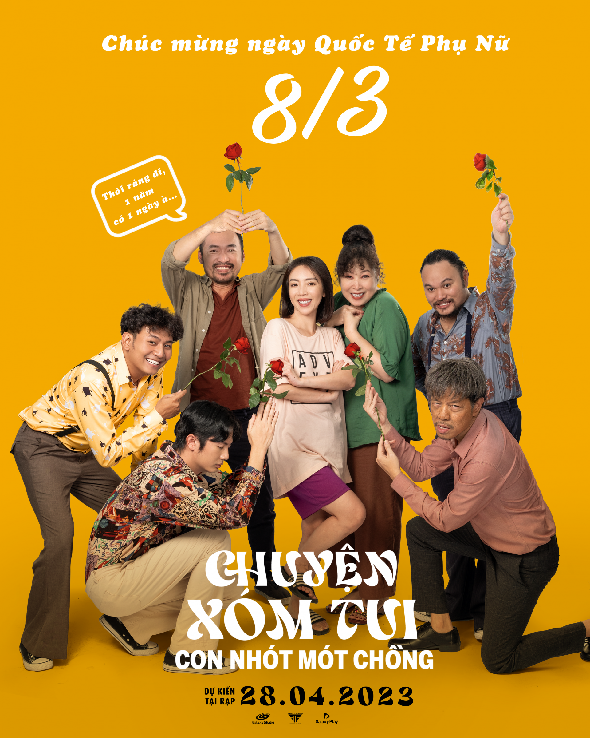 Hậu trường 'Chuyện xóm tui: Con Nhót mót chồng': Tiến Luật nịnh vợ nhưng mà lạ lắm