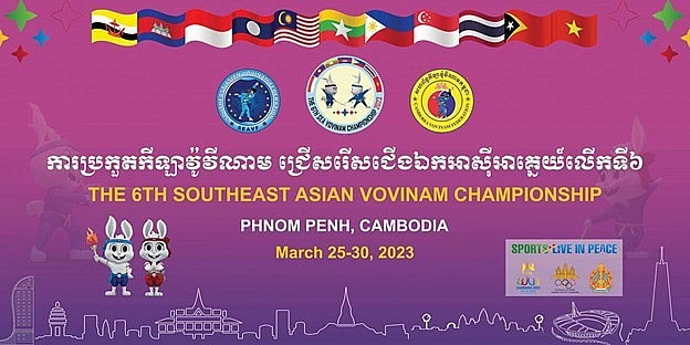 Campuchia tổ chức giải vô địch Vovinam Đông Nam Á
