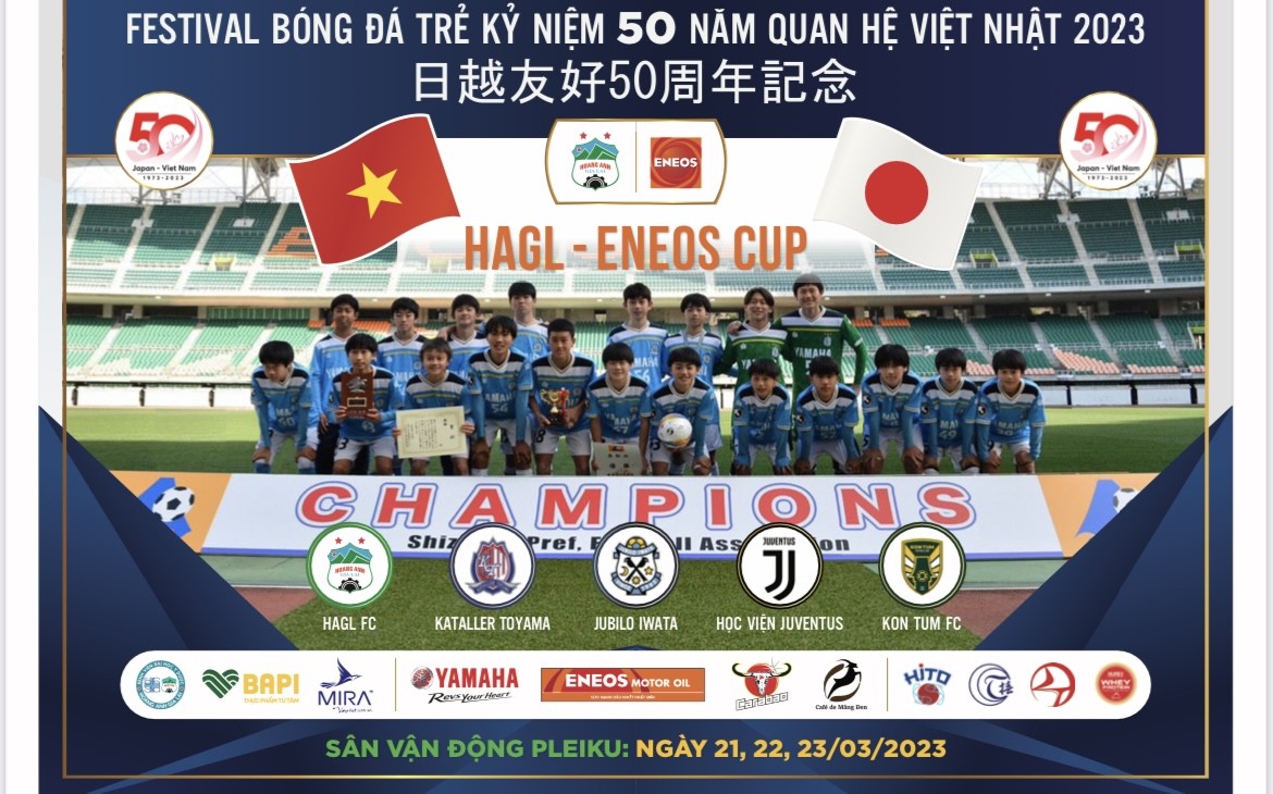 Hào hứng trước thềm khởi tranh ‘Ngày hội bóng đá trẻ Việt Nhật HAGL ENEOS Cup 2023’