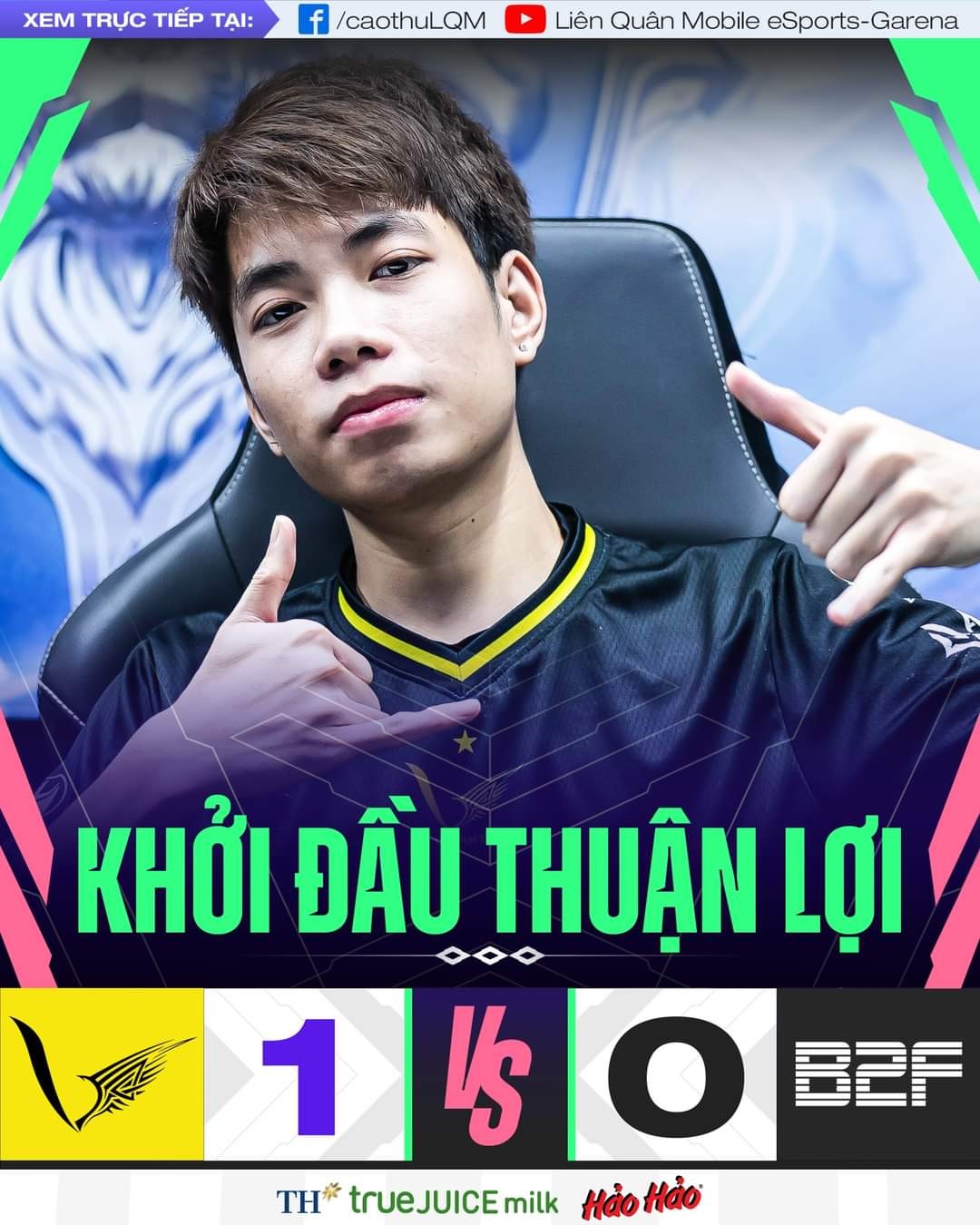 Lợi thế đầu trận cũng không giúp cho B2F Gaming giành chiến thắng trước V Gaming. (Ảnh: Cao Thủ Liên Quân)