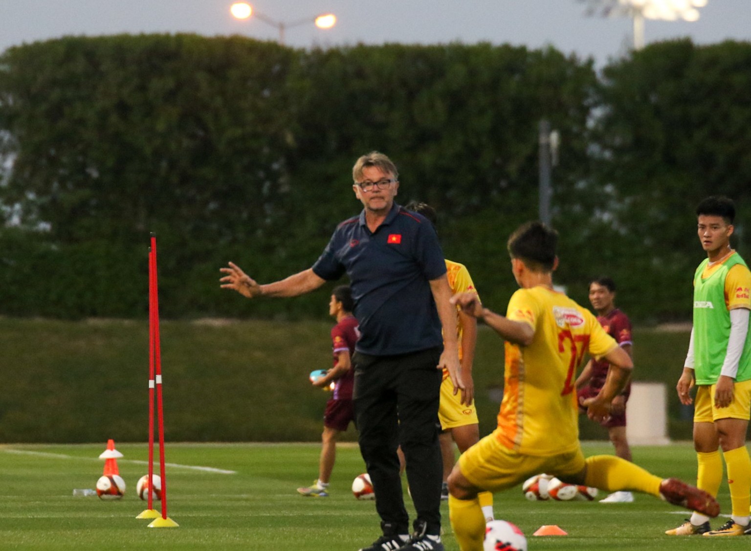 Tuyển U23 Việt Nam có buổi tập đầu tiên trên đất Qatar
