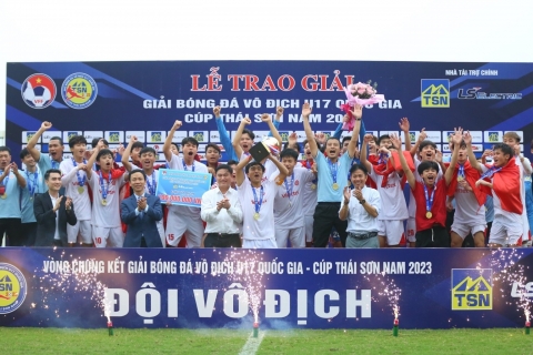 U17 Viettel lên ngôi tại giải U17 Quốc Gia - Cúp Thái Sơn Nam 2023