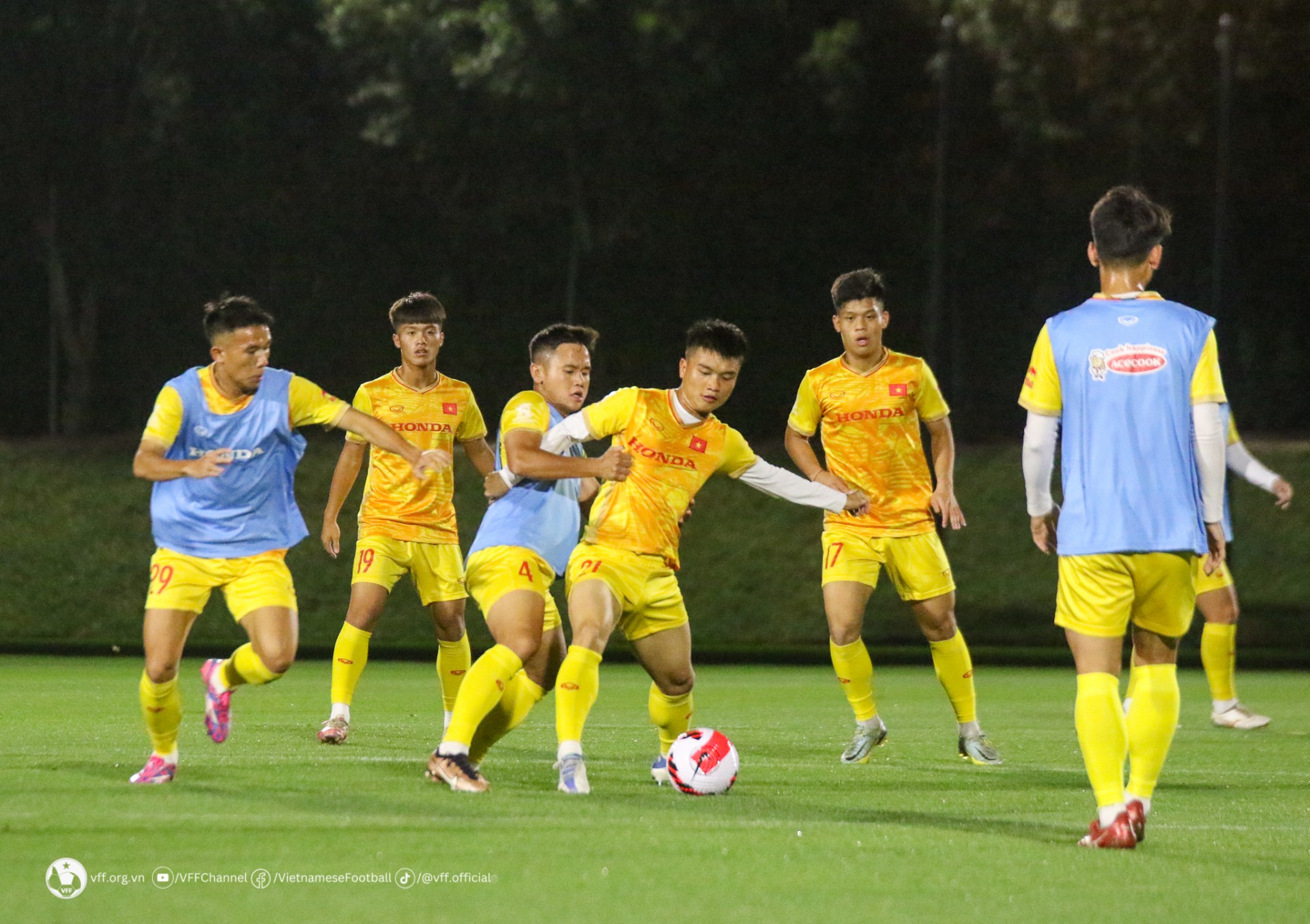 Đội tuyển U23 Việt Nam sẵn sàng cho cuộc đấu gặp U23 Iraq tại Doha Cup 2023
