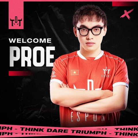 TDT Esports chiêu mộ thành công tuyển thủ ProE