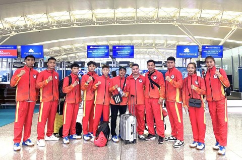 Đội tuyển Bokator Việt Nam đến Campuchia dự giải tiền SEA Games 32