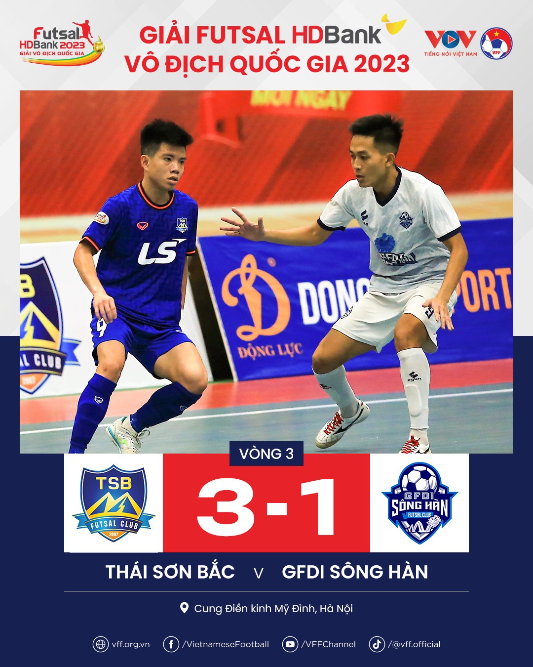 Tổng hợp vòng 3 giải Futsal HDBank VĐQG 2023: Cuộc đua vô địch nóng dần đều!