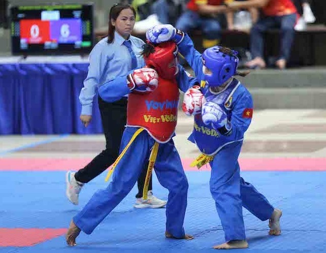 Đội tuyển Vovinam Việt Nam giành 3 HCV đối kháng, tạm về nhì giải Vovinam Đông Nam Á 2023