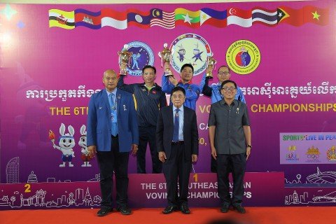 Chủ nhà Campuchia thắng lớn Giải Vovinam Đông Nam Á 2023 trước thềm SEA Games