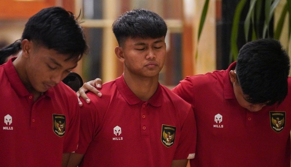 Cầu thủ U-20 Indonesia suy sụp khi nghe tin mất suất dự FIFA U-20 World Cup 2023