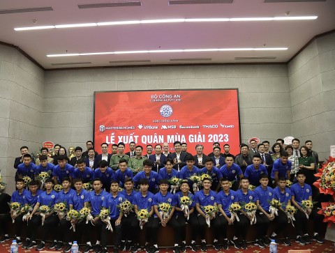 CLB PVF - CAND tổ chức lễ xuất quân cho mùa giải 2023