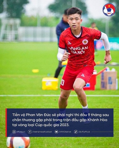Tiền vệ Phan Văn Đức chẩn đoán bị đứt dây chằng, nghỉ thi đấu ít nhất 9 tháng