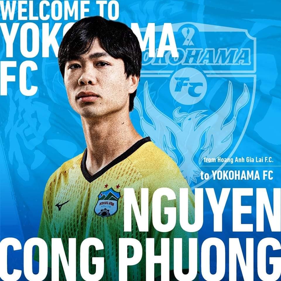 Công Phượng trong màu áo CLB Yokohama. (Ảnh: Yokohama FC)