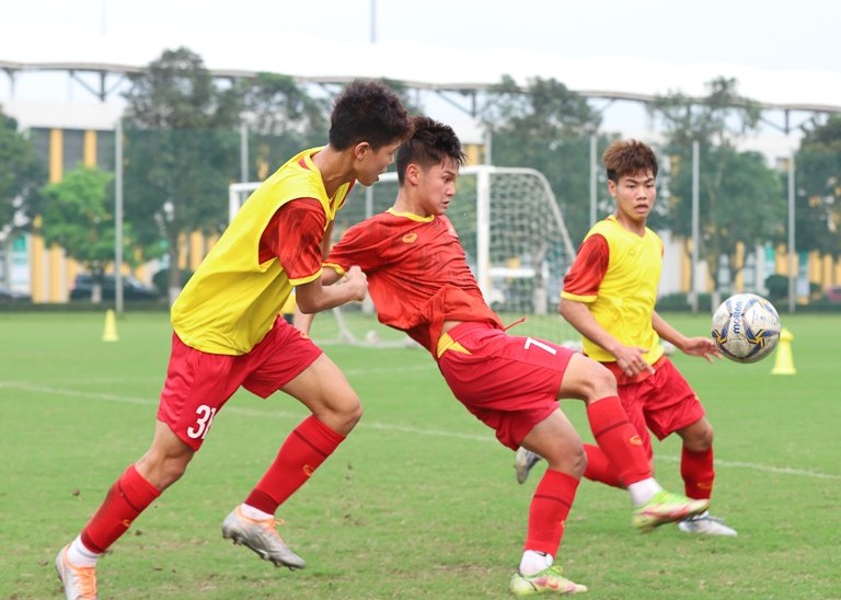 Đội tuyển U-17 Việt Nam tích cực tập luyện cho vòng chung kết U-17 Châu Á 2023