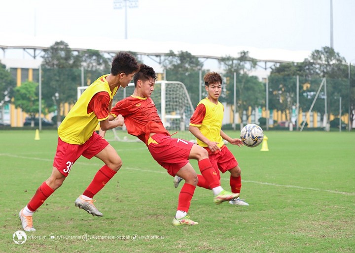 Đội tuyển U-17 Việt Nam tích cực tập luyện cho vòng chung kết U-17 Châu Á 2023
