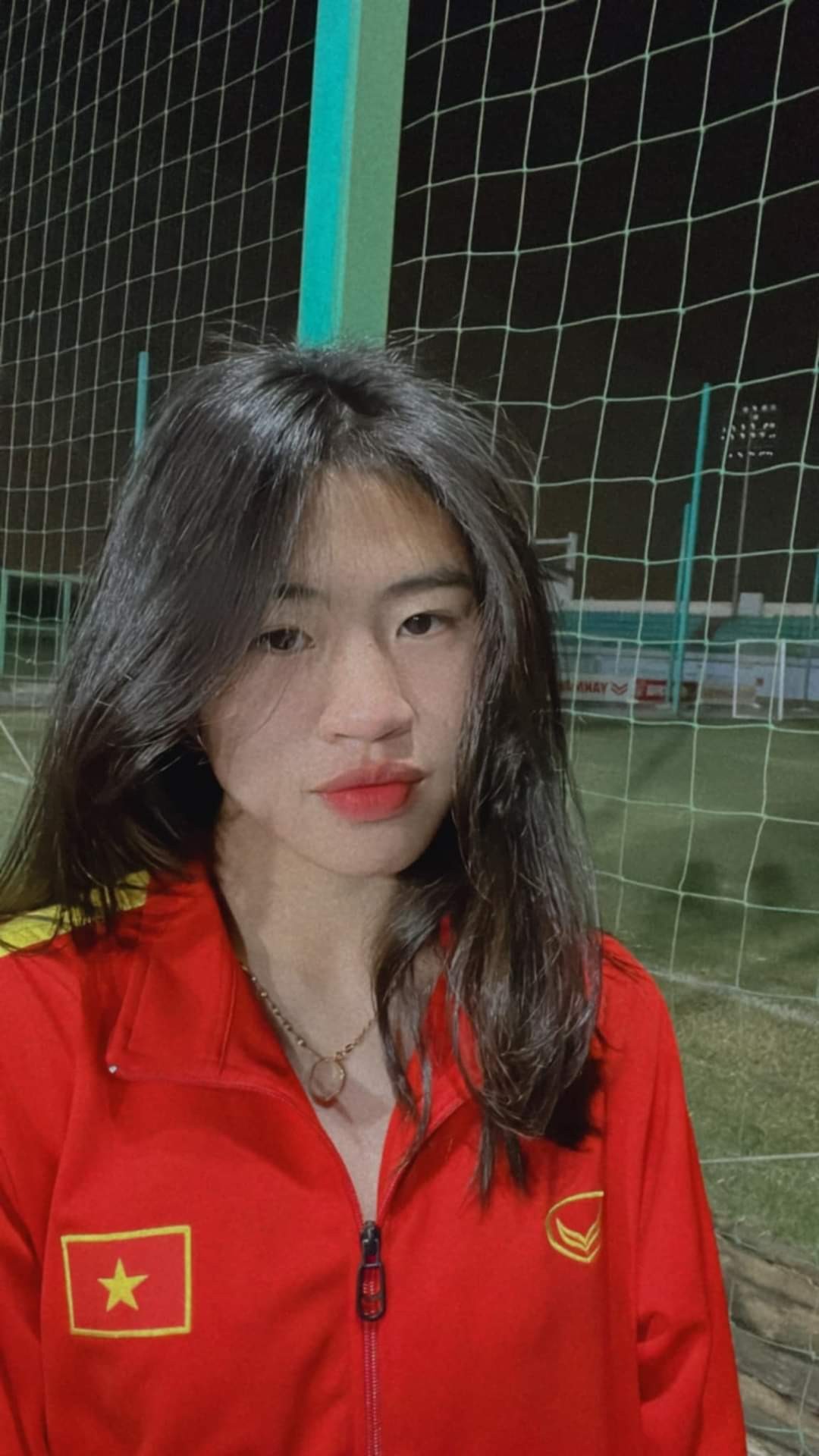 Đội tuyển nữ Việt Nam bước vào trận đấu với quyết tâm cao. Và thực tế, các cô gái Vàng đã hoàn thành xuất sắc mục tiêu với siêu phẩm của Thanh Nhã. (Ảnh: Facebook nhân vật)