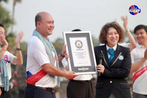 Cổ động SEA Games 32, Campuchia phá kỷ lục Guinness thế giới