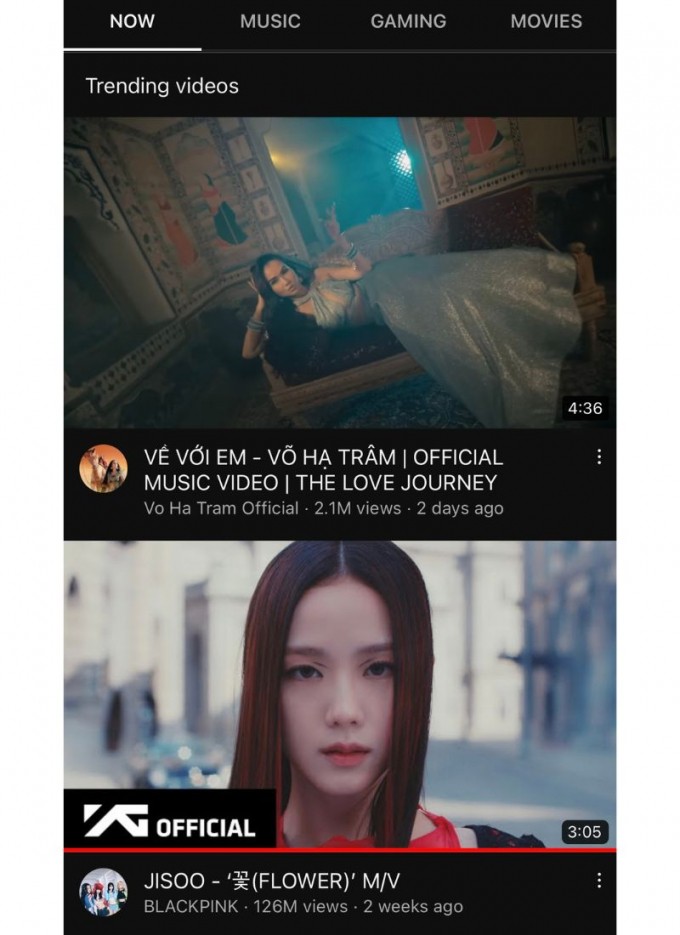 Vượt qua Jisoo, 'Về với em' của Võ Hạ Trâm đạt Top 1 Trending YouTube