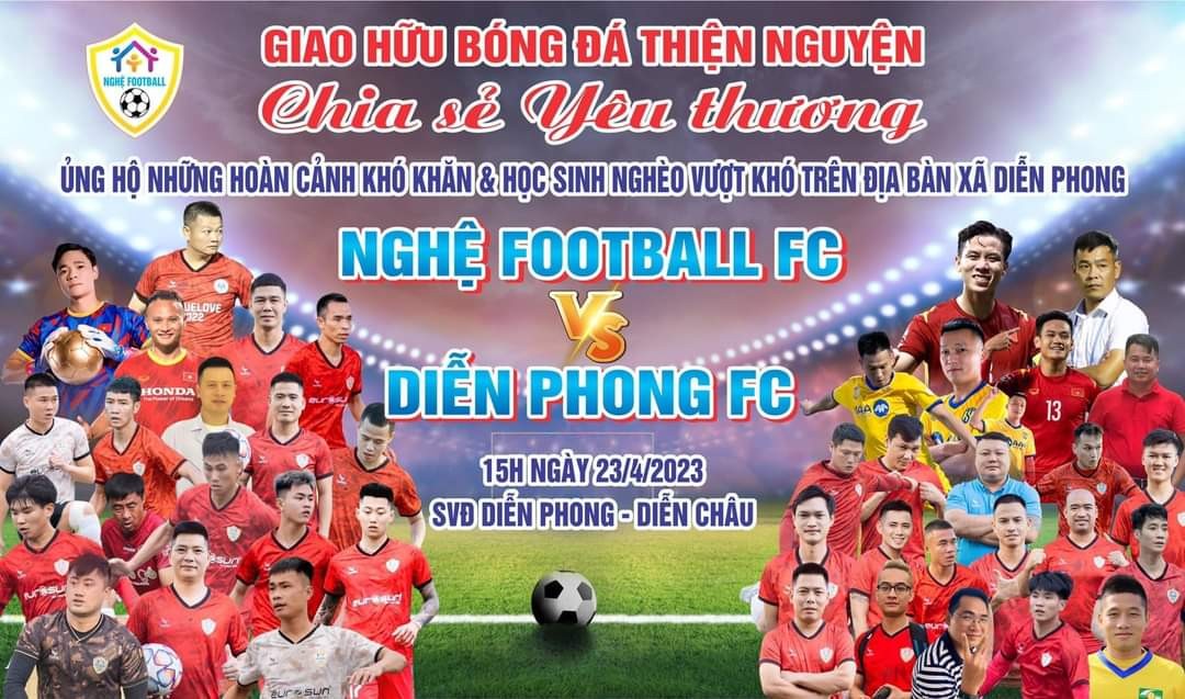 Trận bóng thiện nguyện mang nhiều giá trị nhân văn và thông điệp ý nghĩa. (Ảnh: FBNV)