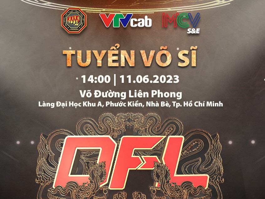 Giải võ thuật tổng hợp MMA "DRAGON FIGHT LEAGUE" tuyển võ sĩ .