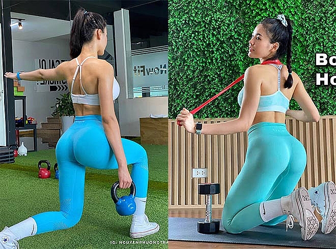 Phương Trang: Hot girl thân hình đồng hồ cát 90 62-96cm gây “sốt” phòng Gym