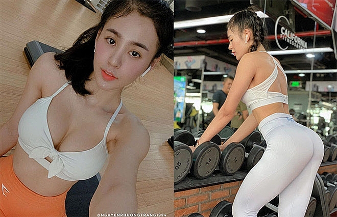 Phương Trang: Hot girl 3 vòng 90-62-96 cm gây “sốt” phòng Gym