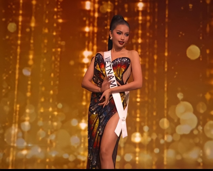 Ngọc Châu khoe cơ bụng nóng bỏng tại bán kết Miss Universe 2022 - 4
