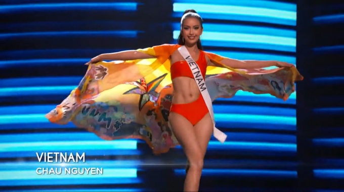 Ngọc Châu khoe cơ bụng nóng bỏng tại bán kết Miss Universe 2022 - 2