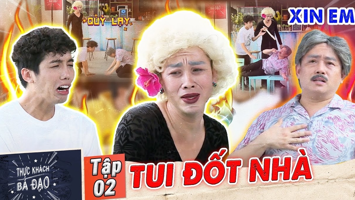Thực khách bá đạo: Hải Triều hóa thân thành bà vợ “đanh đá”, Hữu Tín hoảng hốt khi nhìn thấy đuông dừa ngọ nguậy