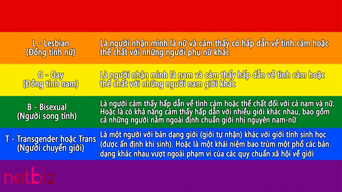 Nên dùng từ nào để nói về cộng đồng LGBT: 