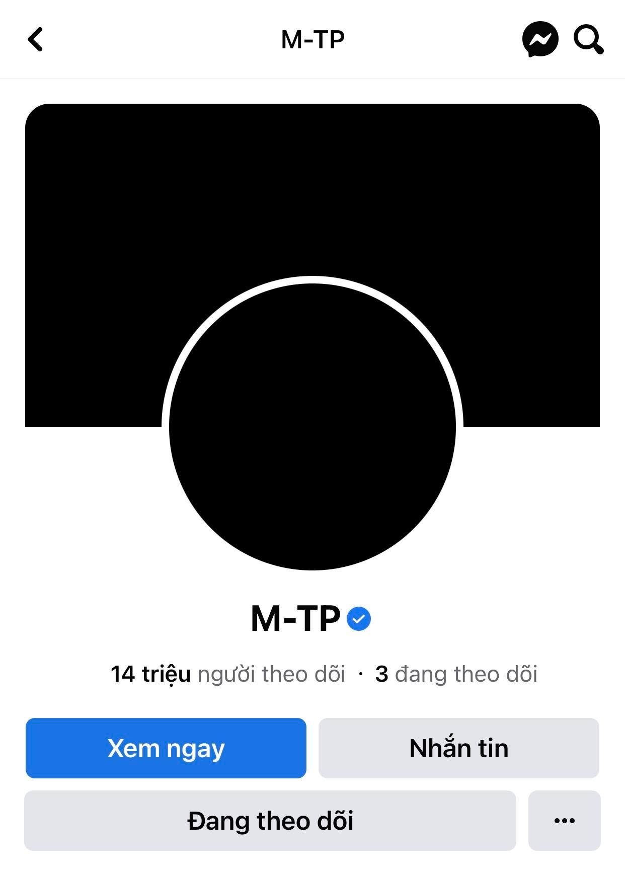 Sơn Tùng M-TP bất ngờ cập nhật avatar đen khiến fan hoang mang