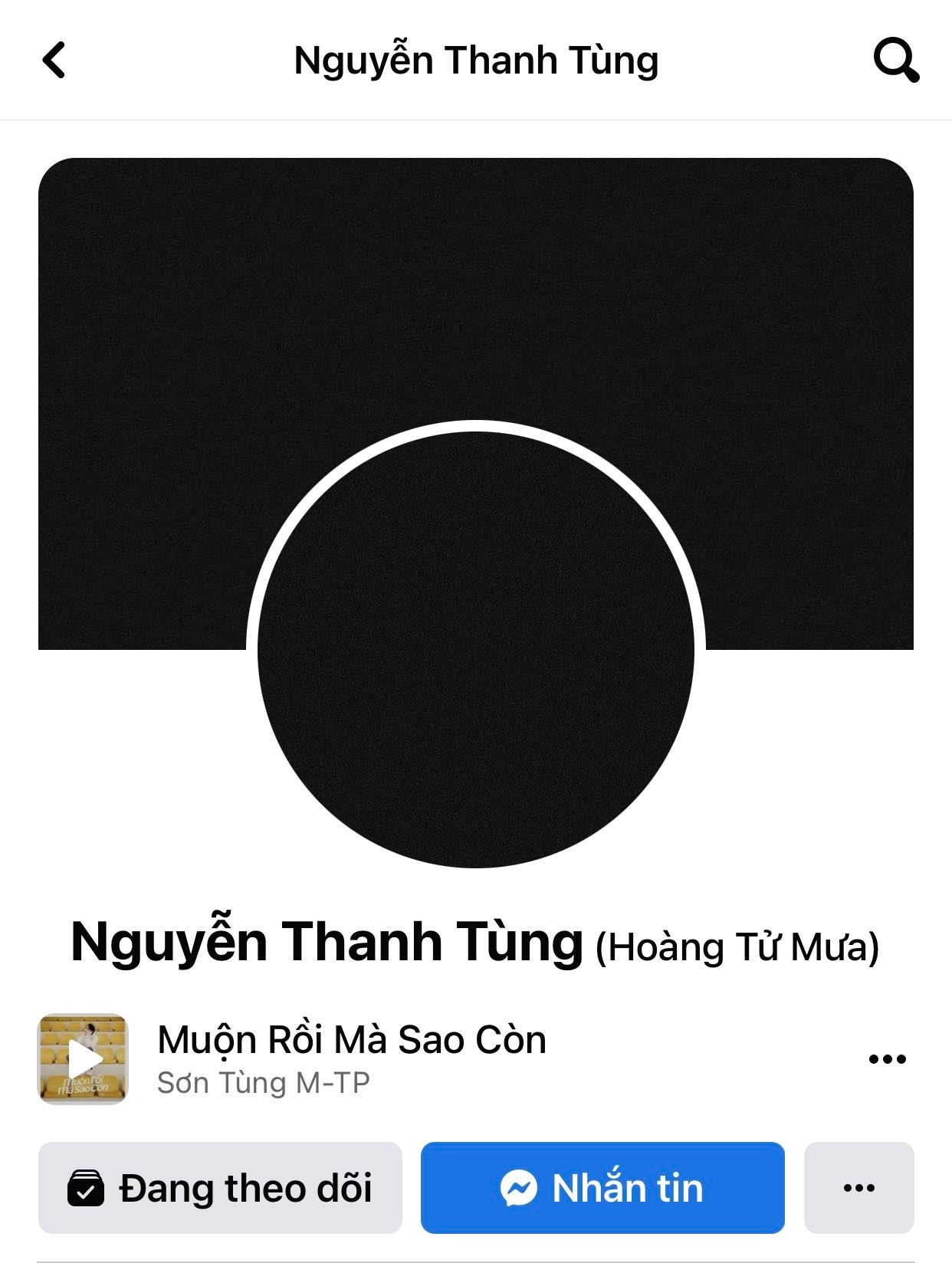 Sơn Tùng M-TP bất ngờ cập nhật loạt avatar đen trên Facebook khiến công chúng hoang mang, lo lắng